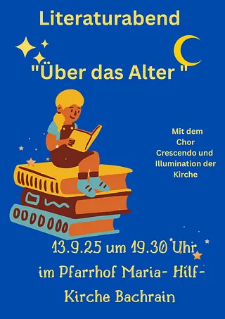 Literaturabend "Über das Alter" 13.09.2025 19.30 Uhr