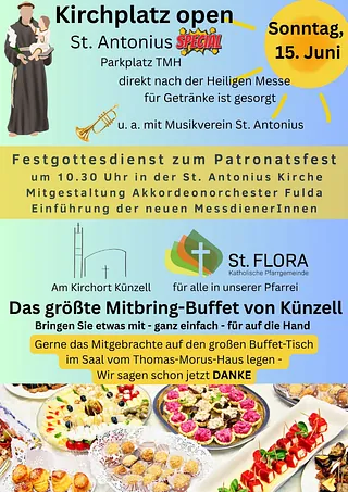 Kirchplatz open St. Antonius Künzell 15.06.2025
