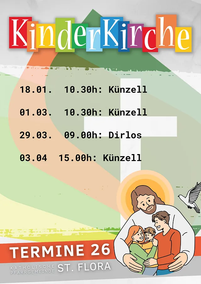 Termine Kinderkirche 2026 1. Halbjahr