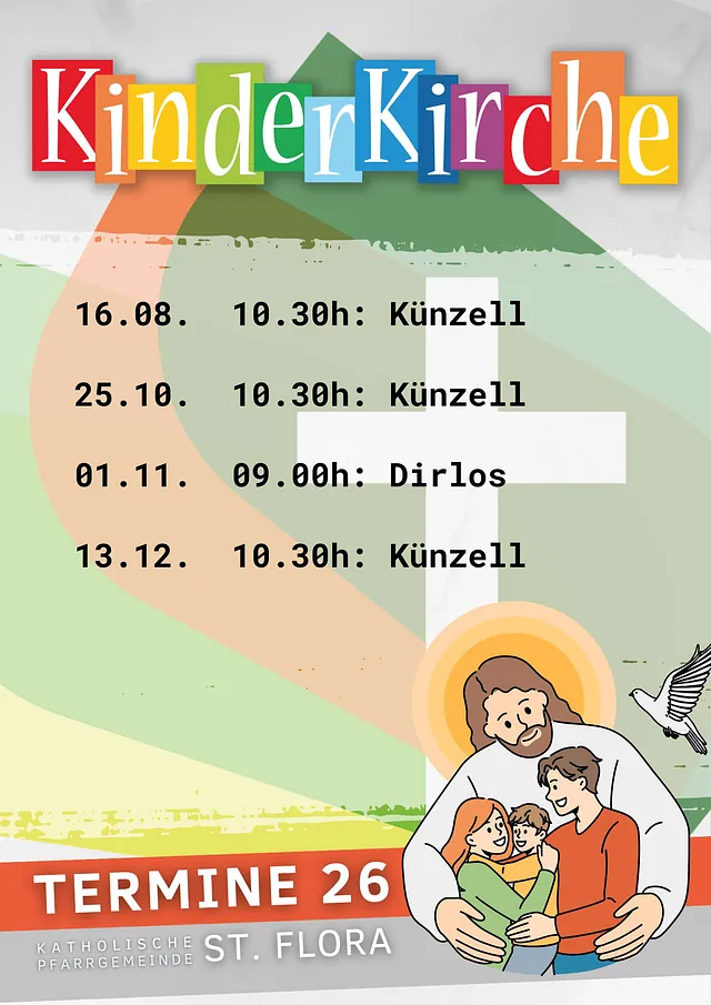 Termine Kinderkirche 2026 2. Halbjahr