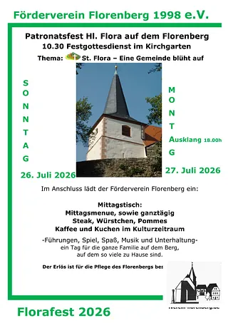 Florafest am 26.07. und 26.07.2026